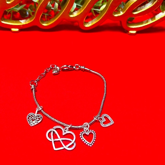 Jewelry - Beautiful Silver  Love Charm Bracelet